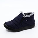 2021 Snow Boots Women Shoes Warm Plush Fur Ankle Boots Winter Female Slip On Flat Casual Shoes Waterproof Ultralight Footwear