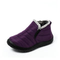 2021 Snow Boots Women Shoes Warm Plush Fur Ankle Boots Winter Female Slip On Flat Casual Shoes Waterproof Ultralight Footwear