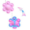 Fidget Relieve Stress Toys Rainbow Push Bubble Antistress Toys Children Sensory Toy To Relieve Autism Octopus Key Chain