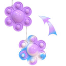 Fidget Relieve Stress Toys Rainbow Push Bubble Antistress Toys Children Sensory Toy To Relieve Autism Octopus Key Chain