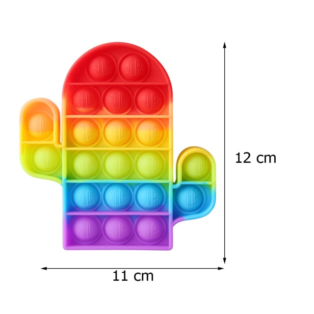 Push Bubble Sensory Stress Relief Toys Autism Special Needs Fidget Concentration Training Toy Interactive Game for Adults Kids