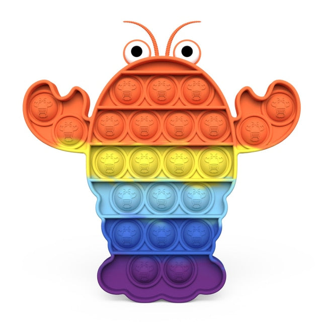 Push Bubble Sensory Stress Relief Toys Autism Special Needs Fidget Concentration Training Toy Interactive Game for Adults Kids