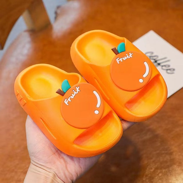 Children's Slippers Summer Pinkycolor cute Beach Shoes For Boys Girls Waterproof Antiskid Bathroom Kids Slippers Soft Baby Shoe