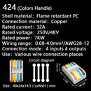Mini Fast Wire Cable Connectors Universal Compact Conductor Spring Splicing Wiring Connector Push-in Terminal Block SPL-42 212