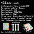 Mini Fast Wire Cable Connectors Universal Compact Conductor Spring Splicing Wiring Connector Push-in Terminal Block SPL-42 212