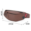 TINYAT Men's Belt Bag Casual Functional Money Phone Waist Bag Pack Male Banana bag kid fanny pack Women's Canvas Bag Fanny Pouch