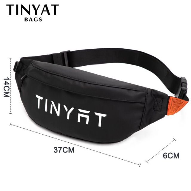 TINYAT Men's Belt Bag Casual Functional Money Phone Waist Bag Pack Male Banana bag kid fanny pack Women's Canvas Bag Fanny Pouch