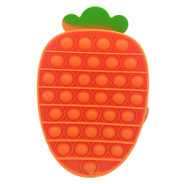 New Arrival Silicone Purse Push Pop Bubbles Simple Dimple Stationary Bag Popper Sensory Poppet Pencil Case Fidget Toys
