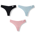 3PCS/Set G-string Panties Cotton Women's Underwear Sexy Panties Female Underpants Thong Solid Color Pantys Lingerie M-XL Design