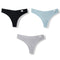 3PCS/Set G-string Panties Cotton Women's Underwear Sexy Panties Female Underpants Thong Solid Color Pantys Lingerie M-XL Design