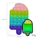 Glow in the Dark Fidget Toys Reliver Stress Toy Rainbow Push Bubble Antistress Children Toy Fluorescence Luminous Free Shipping