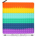 Big Size 40CM 50CM Rainbow Square Push Bubble Fidget Toys Adult Stress Relief Toy Antistress Squeeze Gift 20CM 30CM XL XXL XXXL