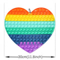Big Size 40CM 50CM Rainbow Square Push Bubble Fidget Toys Adult Stress Relief Toy Antistress Squeeze Gift 20CM 30CM XL XXL XXXL