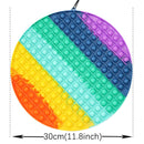 Big Size 40CM 50CM Rainbow Square Push Bubble Fidget Toys Adult Stress Relief Toy Antistress Squeeze Gift 20CM 30CM XL XXL XXXL