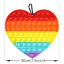 Big Size 40CM 50CM Rainbow Square Push Bubble Fidget Toys Adult Stress Relief Toy Antistress Squeeze Gift 20CM 30CM XL XXL XXXL