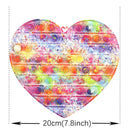 Big Size 40CM 50CM Rainbow Square Push Bubble Fidget Toys Adult Stress Relief Toy Antistress Squeeze Gift 20CM 30CM XL XXL XXXL