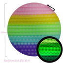 Big Size 40CM 50CM Rainbow Square Push Bubble Fidget Toys Adult Stress Relief Toy Antistress Squeeze Gift 20CM 30CM XL XXL XXXL