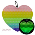 Big Size 40CM 50CM Rainbow Square Push Bubble Fidget Toys Adult Stress Relief Toy Antistress Squeeze Gift 20CM 30CM XL XXL XXXL
