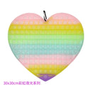 Big Size 40CM 50CM Rainbow Square Push Bubble Fidget Toys Adult Stress Relief Toy Antistress Squeeze Gift 20CM 30CM XL XXL XXXL