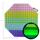 Big Size 40CM 50CM Rainbow Square Push Bubble Fidget Toys Adult Stress Relief Toy Antistress Squeeze Gift 20CM 30CM XL XXL XXXL