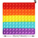 Big Size 40CM 50CM Rainbow Square Push Bubble Fidget Toys Adult Stress Relief Toy Antistress Squeeze Gift 20CM 30CM XL XXL XXXL