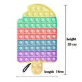 Big Size 40CM 50CM Rainbow Square Push Bubble Fidget Toys Adult Stress Relief Toy Antistress Squeeze Gift 20CM 30CM XL XXL XXXL
