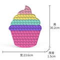 Big Size 40CM 50CM Rainbow Square Push Bubble Fidget Toys Adult Stress Relief Toy Antistress Squeeze Gift 20CM 30CM XL XXL XXXL