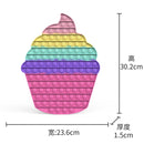 Big Size 40CM 50CM Rainbow Square Push Bubble Fidget Toys Adult Stress Relief Toy Antistress Squeeze Gift 20CM 30CM XL XXL XXXL