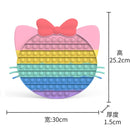 Big Size 40CM 50CM Rainbow Square Push Bubble Fidget Toys Adult Stress Relief Toy Antistress Squeeze Gift 20CM 30CM XL XXL XXXL