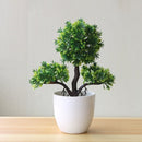 New Artificial Plants Pine Bonsai Small Tree Pot Plants Fake Flowers Potted Ornaments For Home Decoration Hotel Garden Decor