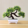 New Artificial Plants Pine Bonsai Small Tree Pot Plants Fake Flowers Potted Ornaments For Home Decoration Hotel Garden Decor