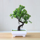 New Artificial Plants Pine Bonsai Small Tree Pot Plants Fake Flowers Potted Ornaments For Home Decoration Hotel Garden Decor