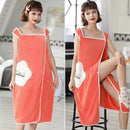 New Wearable Bath Towel Superfine Fiber Towels Soft and Absorbent Chic Towel for Autumn Hotel Home Bathroom Gifts Women Bathrobe