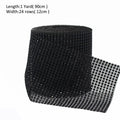 1 Roll 8/24 Rows Gold Silver Crystal Diamond Mesh Rhinestone Ribbon for Birthday Wedding DIY Decoration Cake Wrap Crystal Tulle