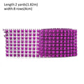 1 Roll 8/24 Rows Gold Silver Crystal Diamond Mesh Rhinestone Ribbon for Birthday Wedding DIY Decoration Cake Wrap Crystal Tulle