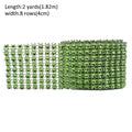 1 Roll 8/24 Rows Gold Silver Crystal Diamond Mesh Rhinestone Ribbon for Birthday Wedding DIY Decoration Cake Wrap Crystal Tulle