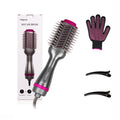Hot Air Brush Multi-Function Hair Dryer Straightener Curler Comb One Step Professional Salon Hair Styler and Volumizer Ion Blow