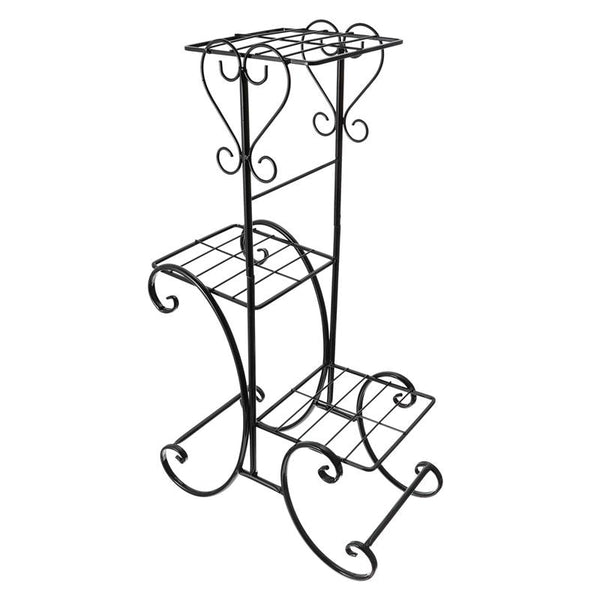 3 Tier Iron Art Plant Stand Flower Pots Rack Display Shelf Home Decoration Potting Ladder Storage Shelving Rack for Potted Plant