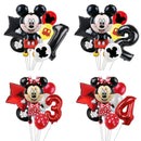 7pcs Disney Mickey Mouse Party Balloons Minnie Balloons 32" Number Balloon Baby Shower Birthday Party Decorations Kids Toy Gifts