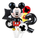 7pcs Disney Mickey Mouse Party Balloons Minnie Balloons 32" Number Balloon Baby Shower Birthday Party Decorations Kids Toy Gifts