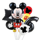 7pcs Disney Mickey Mouse Party Balloons Minnie Balloons 32" Number Balloon Baby Shower Birthday Party Decorations Kids Toy Gifts