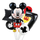 7pcs Disney Mickey Mouse Party Balloons Minnie Balloons 32" Number Balloon Baby Shower Birthday Party Decorations Kids Toy Gifts