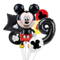 7pcs Disney Mickey Mouse Party Balloons Minnie Balloons 32" Number Balloon Baby Shower Birthday Party Decorations Kids Toy Gifts