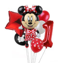 7pcs Disney Mickey Mouse Party Balloons Minnie Balloons 32" Number Balloon Baby Shower Birthday Party Decorations Kids Toy Gifts