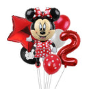 7pcs Disney Mickey Mouse Party Balloons Minnie Balloons 32" Number Balloon Baby Shower Birthday Party Decorations Kids Toy Gifts
