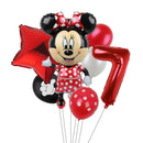 7pcs Disney Mickey Mouse Party Balloons Minnie Balloons 32" Number Balloon Baby Shower Birthday Party Decorations Kids Toy Gifts