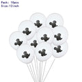 7pcs Disney Mickey Mouse Party Balloons Minnie Balloons 32" Number Balloon Baby Shower Birthday Party Decorations Kids Toy Gifts