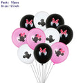 7pcs Disney Mickey Mouse Party Balloons Minnie Balloons 32" Number Balloon Baby Shower Birthday Party Decorations Kids Toy Gifts