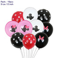 7pcs Disney Mickey Mouse Party Balloons Minnie Balloons 32" Number Balloon Baby Shower Birthday Party Decorations Kids Toy Gifts
