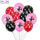 7pcs Disney Mickey Mouse Party Balloons Minnie Balloons 32" Number Balloon Baby Shower Birthday Party Decorations Kids Toy Gifts